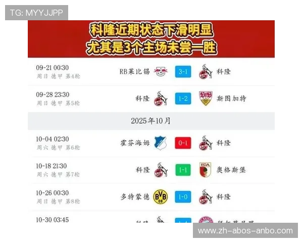 德甲科隆主队与其他科隆地区球队赛事情况